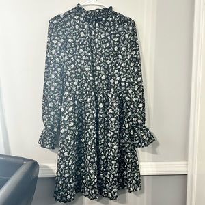 Long-sleeve floral dress, small.